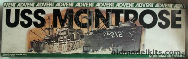 Revell 1/376 USS Montrose PA212 (USS Randall Attack Transport PA224), 2503 plastic model kit